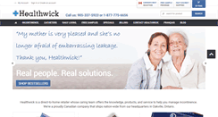 Desktop Screenshot of healthwick.ca