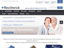 Tablet Screenshot of healthwick.ca